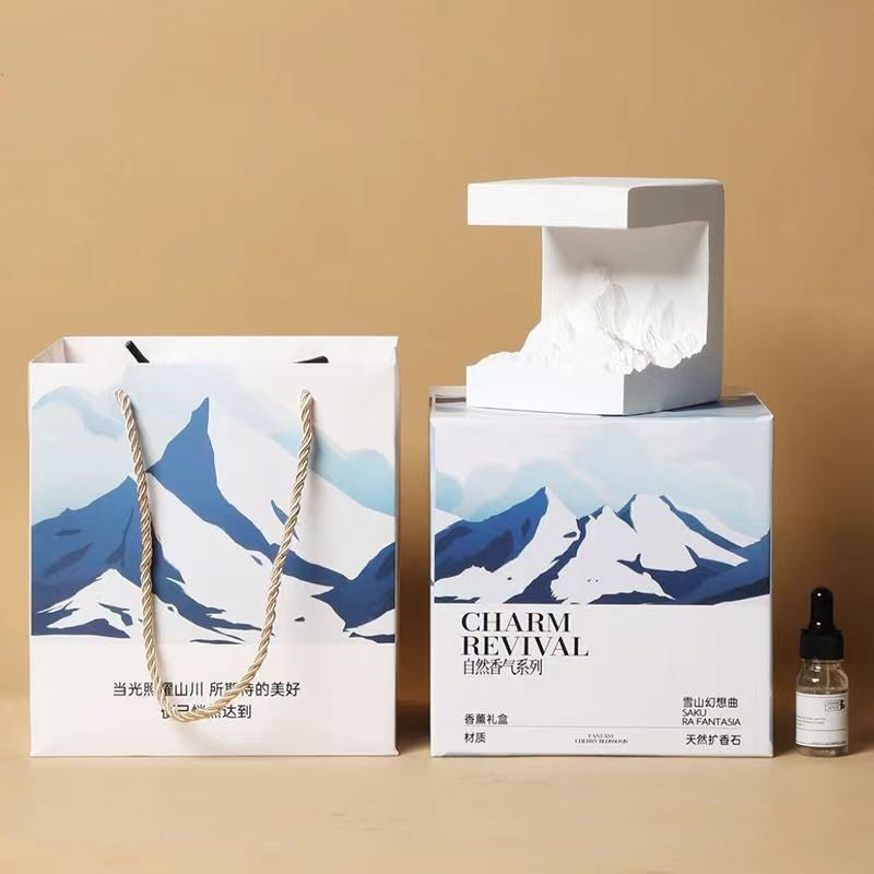 Sunrise Over Golden Mountain | Scented Diffusing Stone & Night Light Gift Box