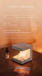 Sunrise Over Golden Mountain | Scented Diffusing Stone & Night Light Gift Box