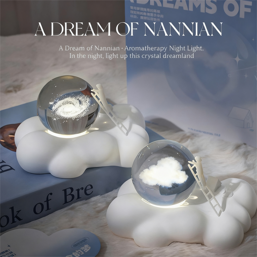 Dreams of Missing | Crystal Ball Scented Diffusing Stone & Night Light Gift Box