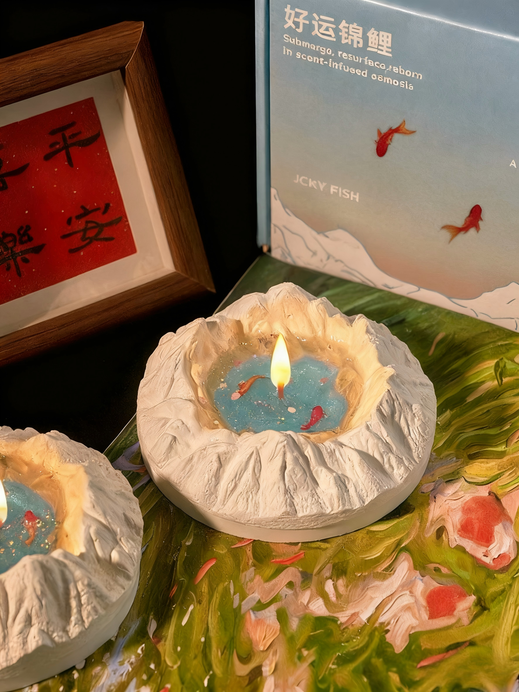 Lucky Koi in the Sacred Lake | Scented Candle Gift Box