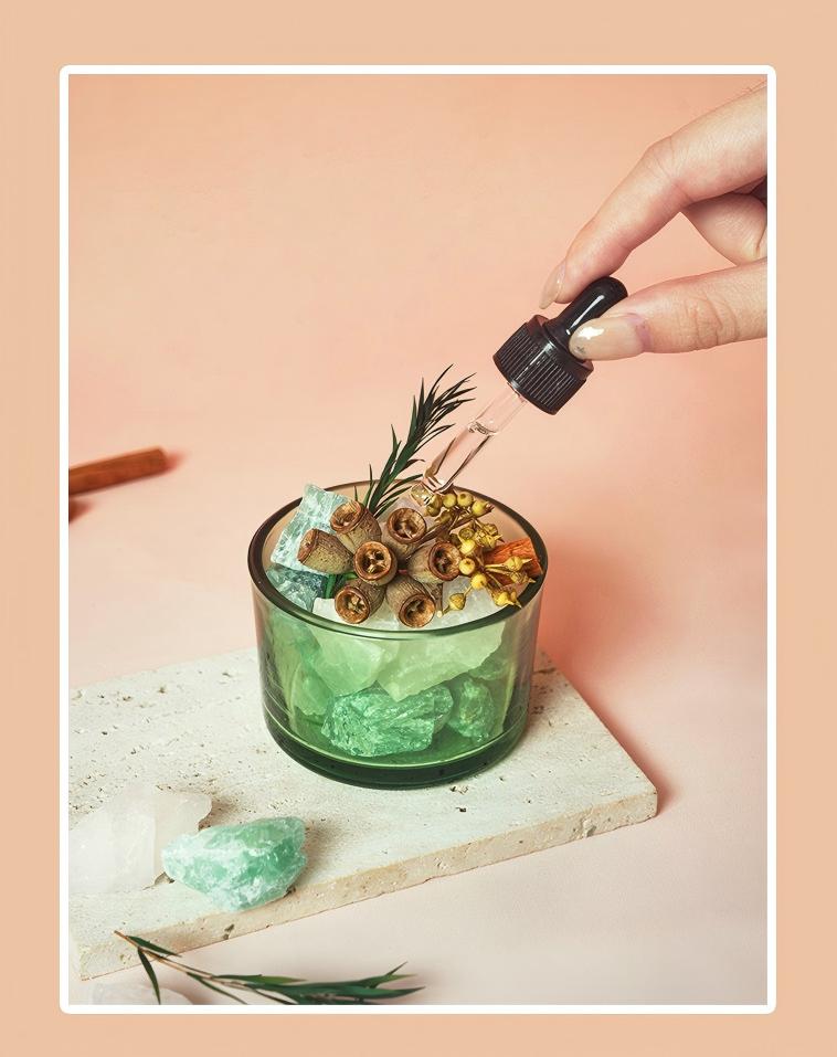 Dried Flower & Crystal Scented Diffusing Stone