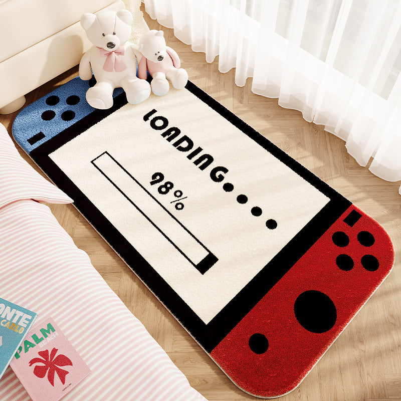 Cute Game Console Gaming Style Soft Floor Mat for Bedroom Living Room Decor